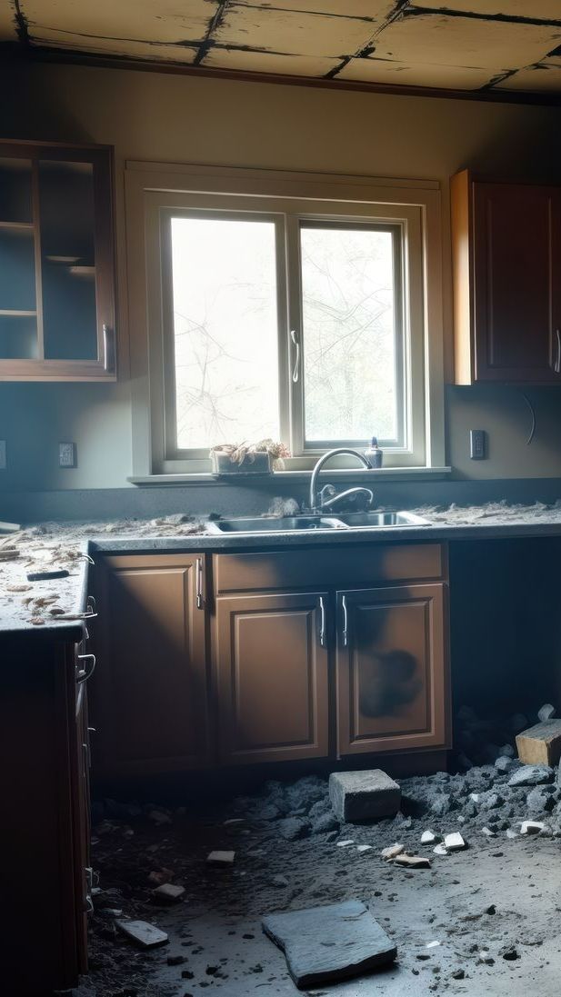 Cuisine après incendie