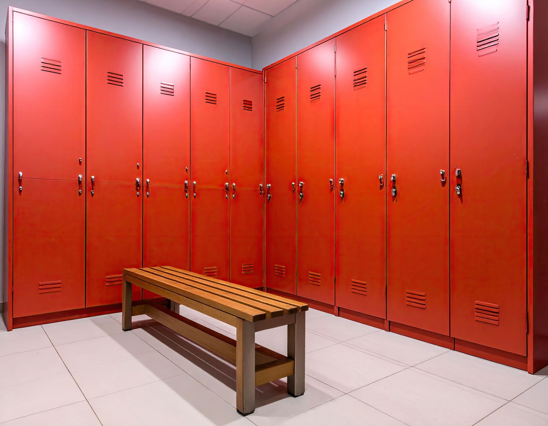 Vestiaires rouges