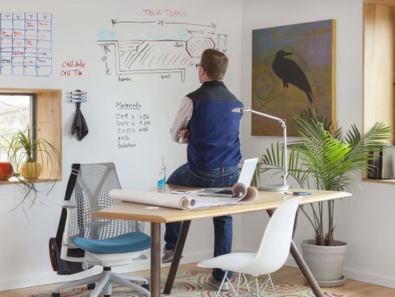 Schreibwände für Büros - Whiteboards - IdeaPaint - zmaler.ch Simon Wyss - Zürich