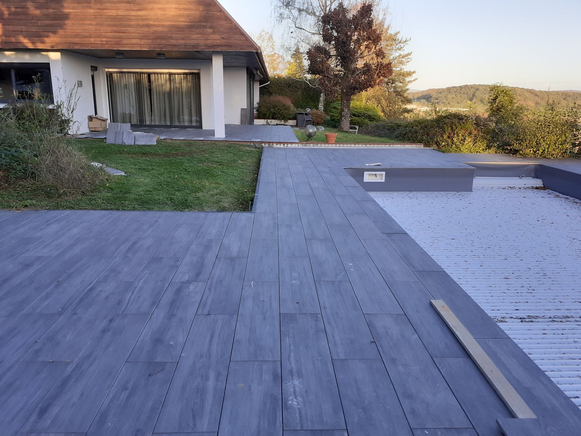 Carrelage de bord de piscine