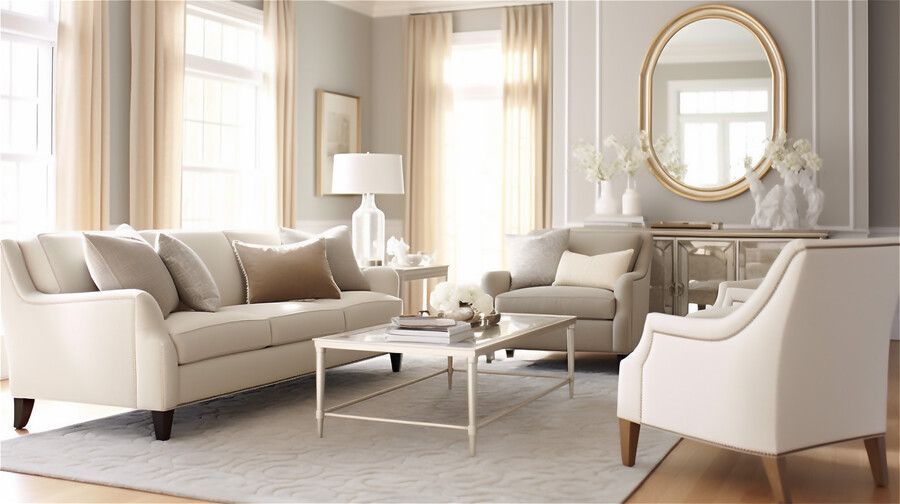 Moderna sala de estar con suelo de madera, sillas negras y una mesa de centro triangular. 