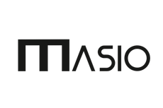Logotipo para Masio, una marca con las letras "M" y "A" estilizadas.
