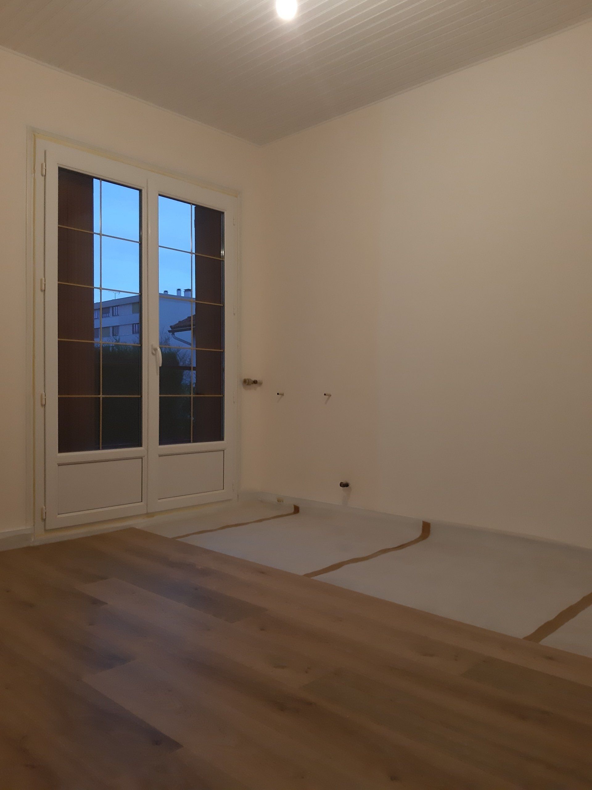 Suite de la pose du parquet
