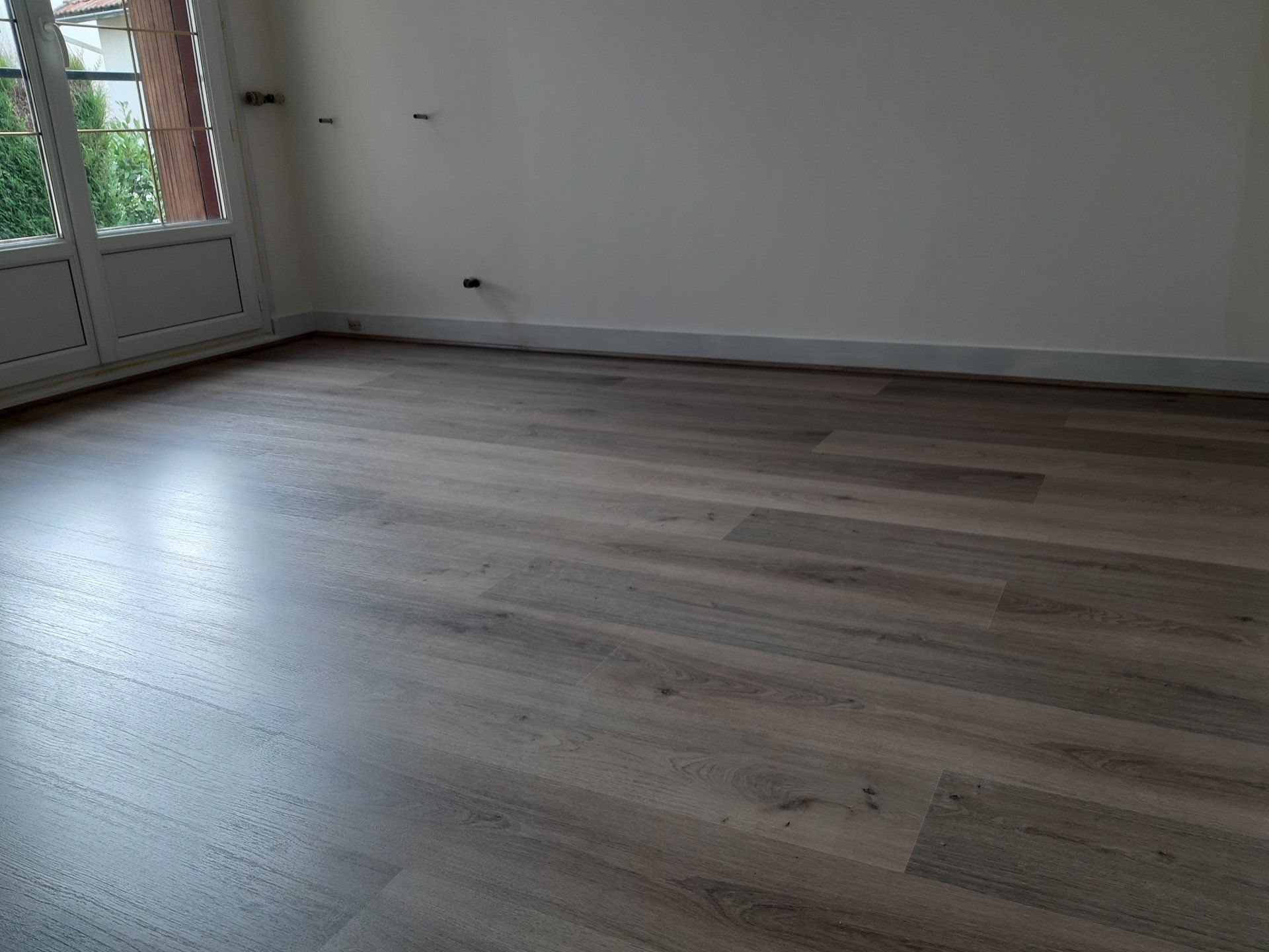 Achèvement de la pose parquet