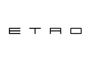 Logotipo da Etro: texto preto sem serifa sobre fundo branco.