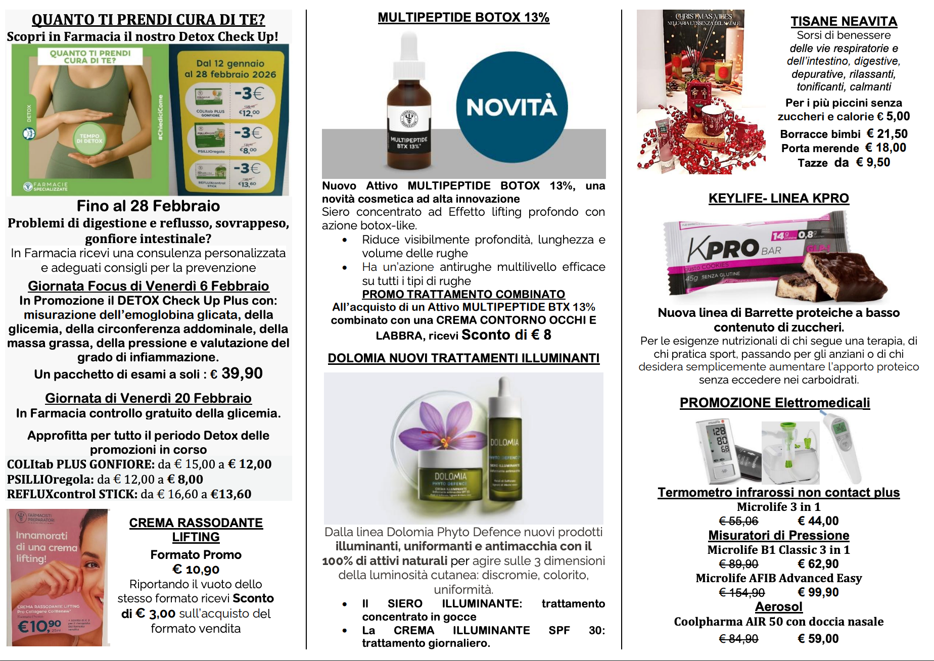 Immagine che mostra l'opuscolo di dicembre