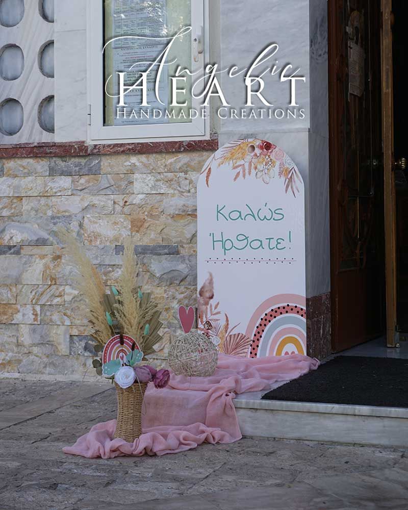 Διακόσμηση βάπτισης Angelic HEART