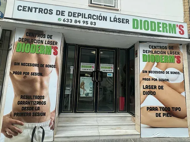 Escaparate de los centros de depilación láser 