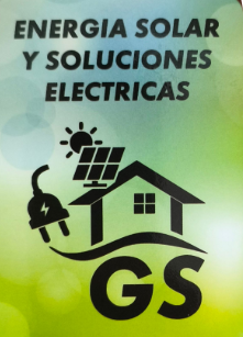 Logo: Solar panel and house icon with text