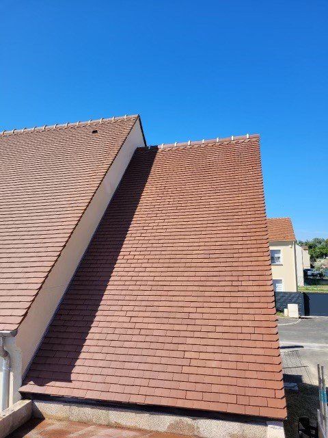 Pose de toiture sur extension de maison