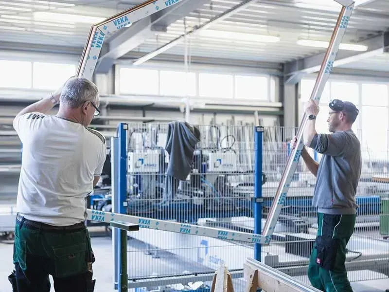 Produktionsarbeit bei Sonnenschutz Kottmar