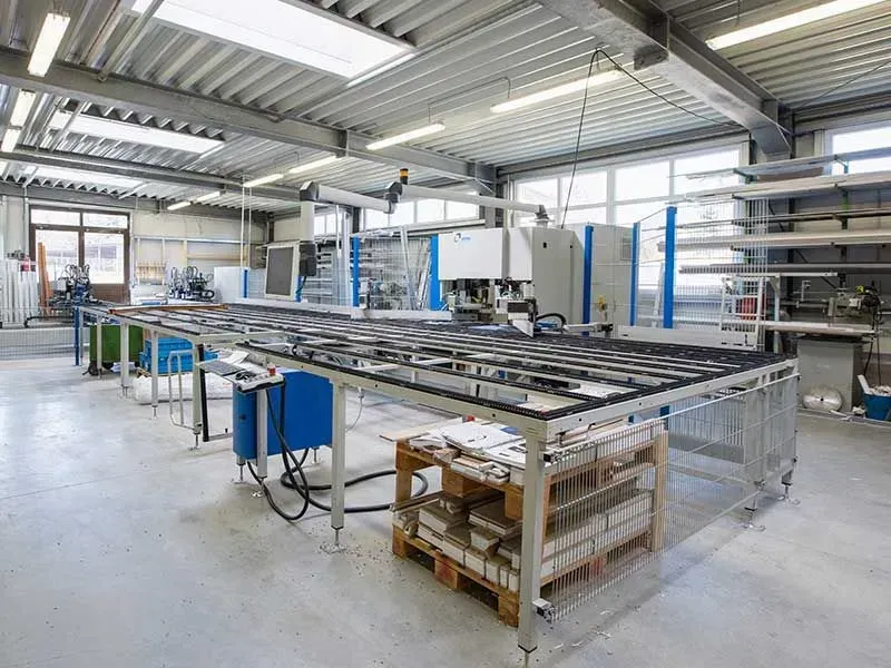 Produktionsarbeit bei Sonnenschutz Kottmar