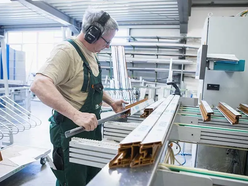 Produktionsarbeit bei Sonnenschutz Kottmar