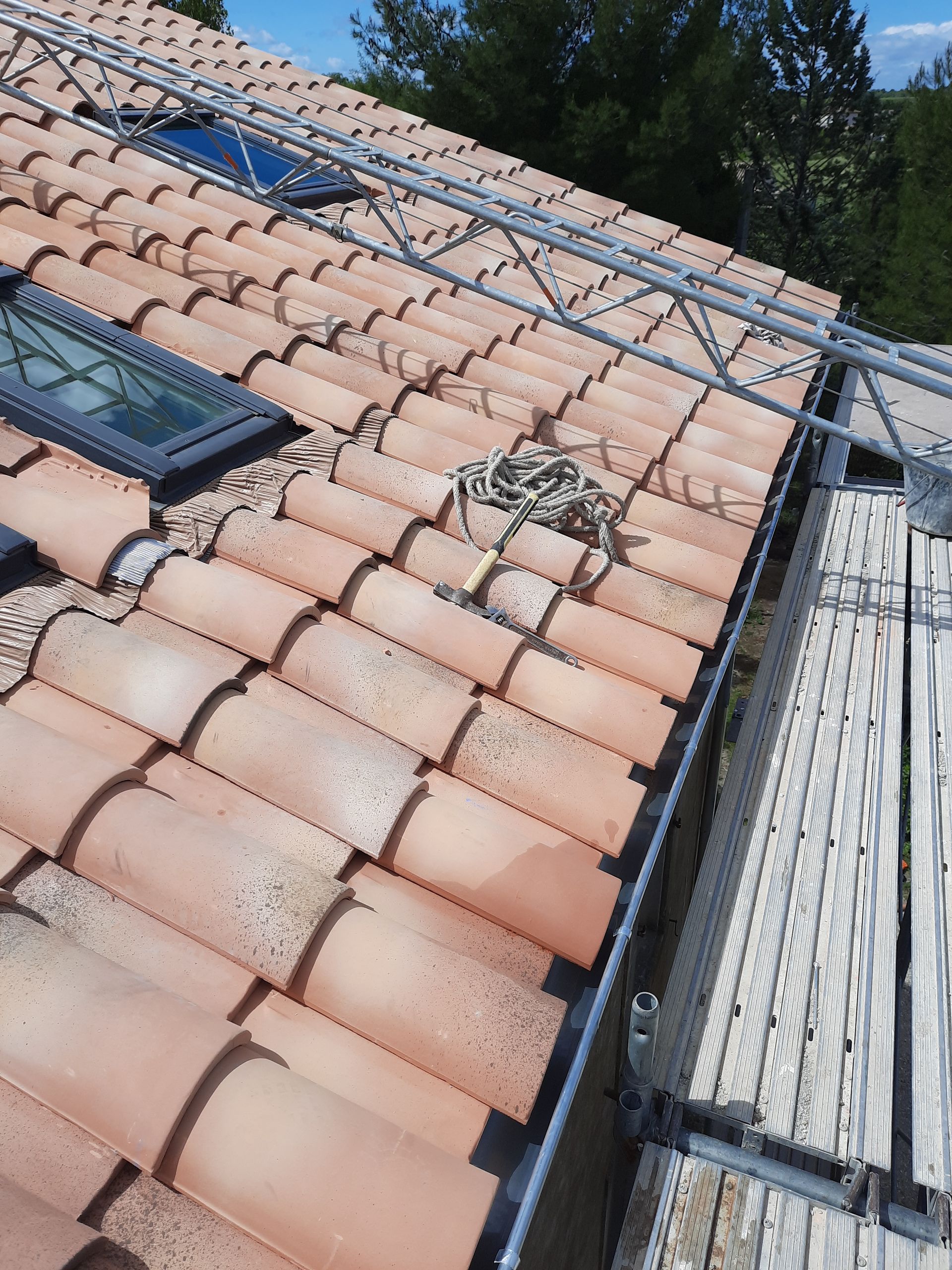 Installation de fenêtre de toit