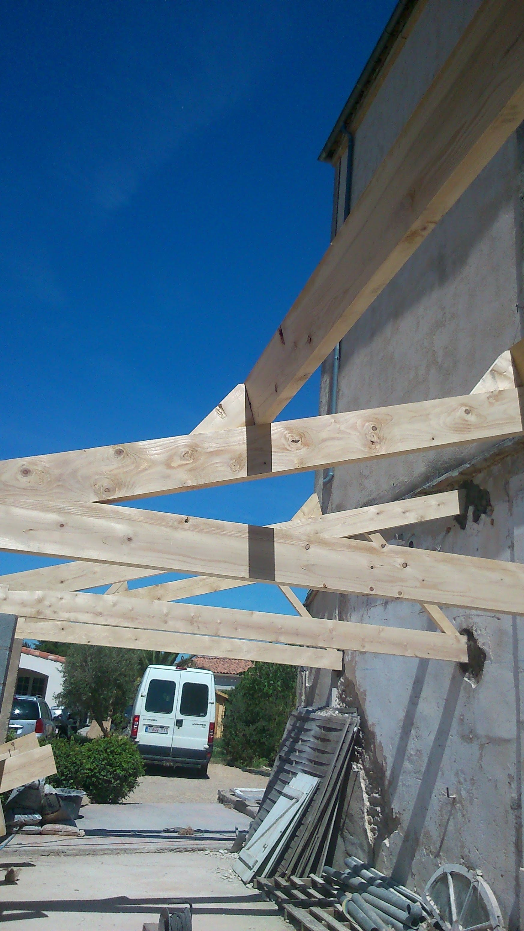 Charpente contruite par notre charpentier