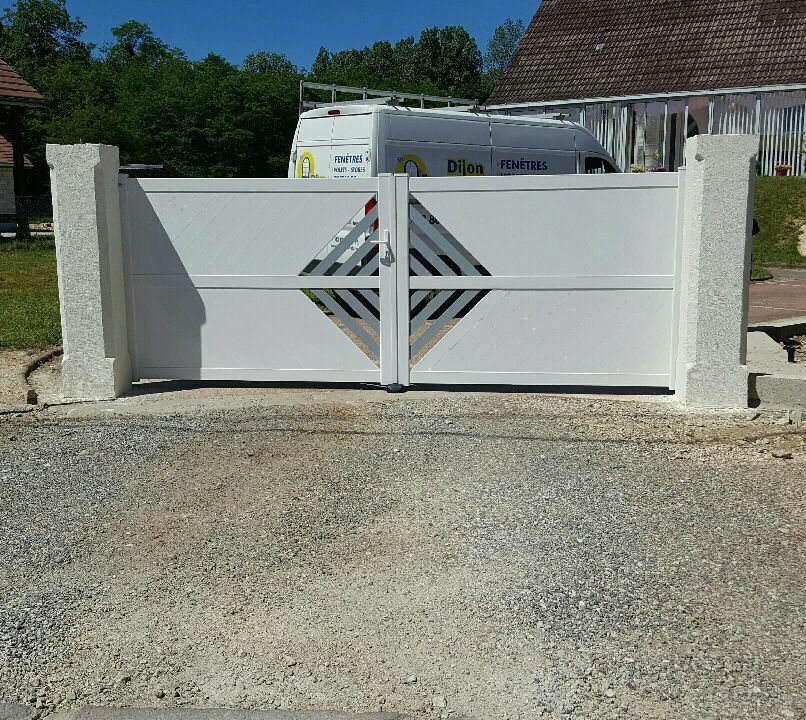 Portail battant Thetys blanc