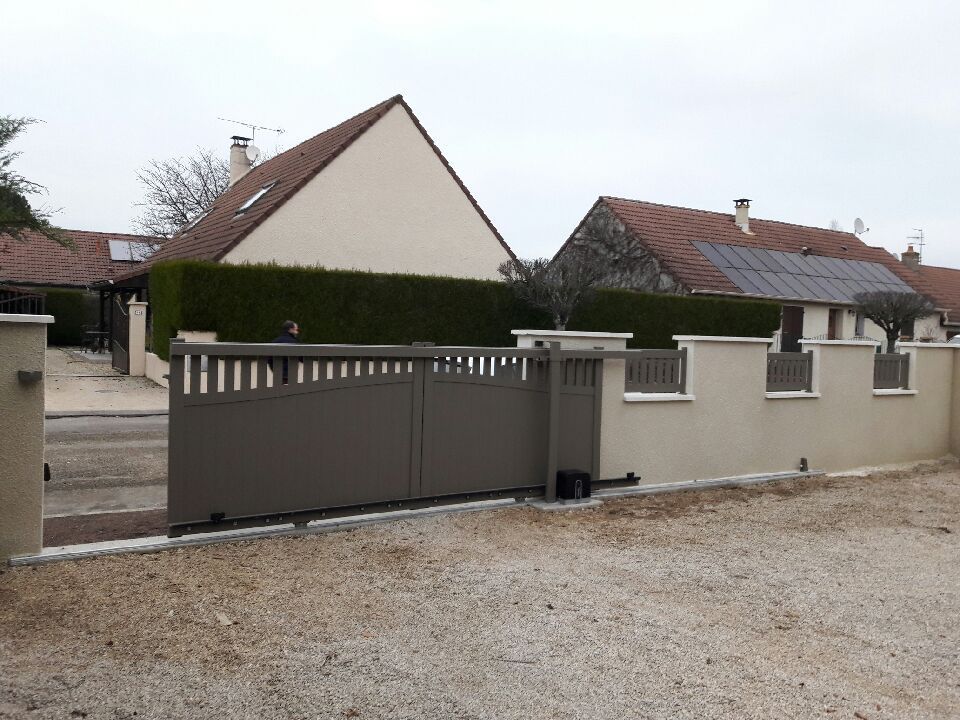 Moteur d'un portail coulissant