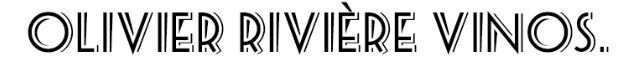 Un logotipo en blanco y negro para Olivier Riviere Vinos