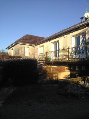 Chantier 2, isolation extérieure, mur crème avant finition murale