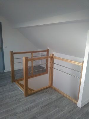 Escalier sur mesure, vue d'en haut