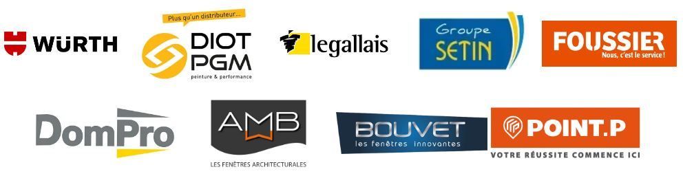 Logos des partenaires de l'entreprise