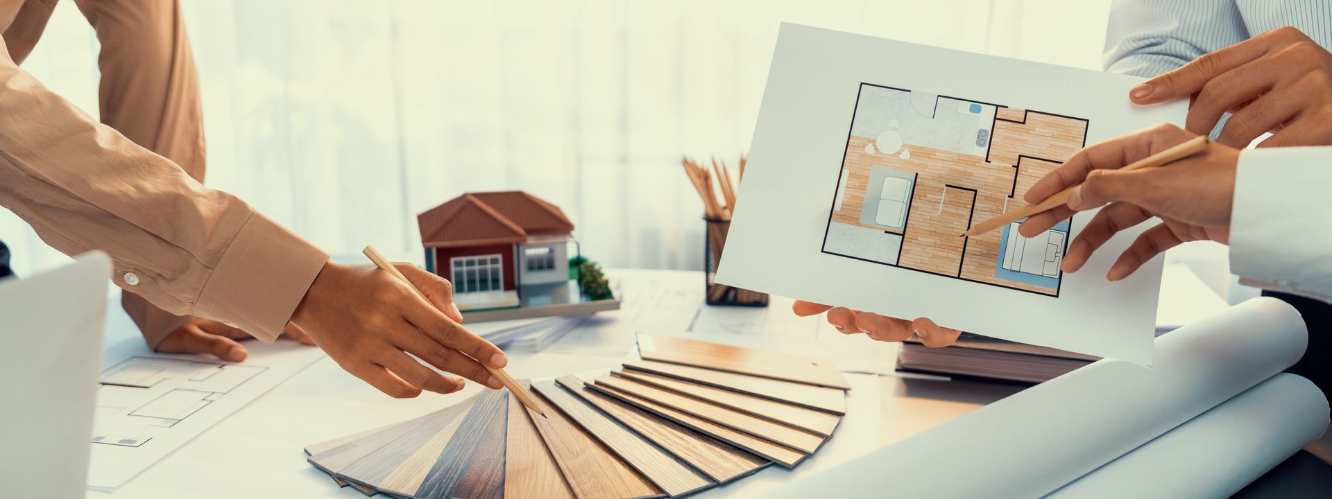 Échantillon de revêtements en bois, accompagnement pour choisir