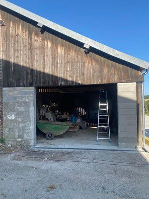 Porte de garage avant travaux