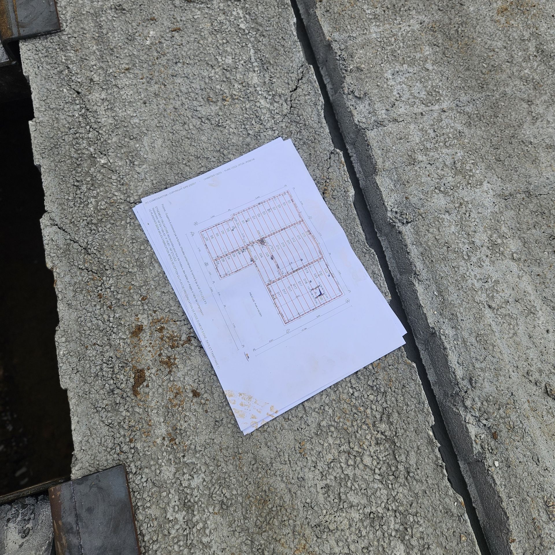 Un plan sur papier