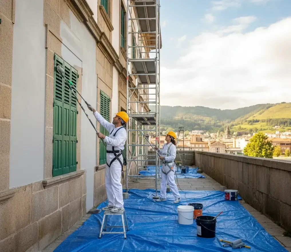 Pintura fachadas en Asturias