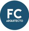 El logotipo de FC Arquitecto está en un círculo azul.