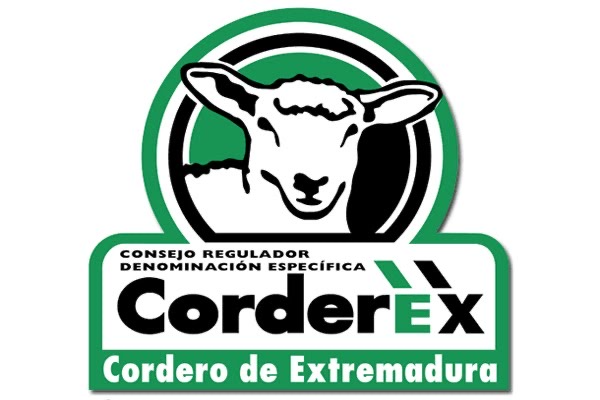 Un logotipo de Corderex con una oveja.