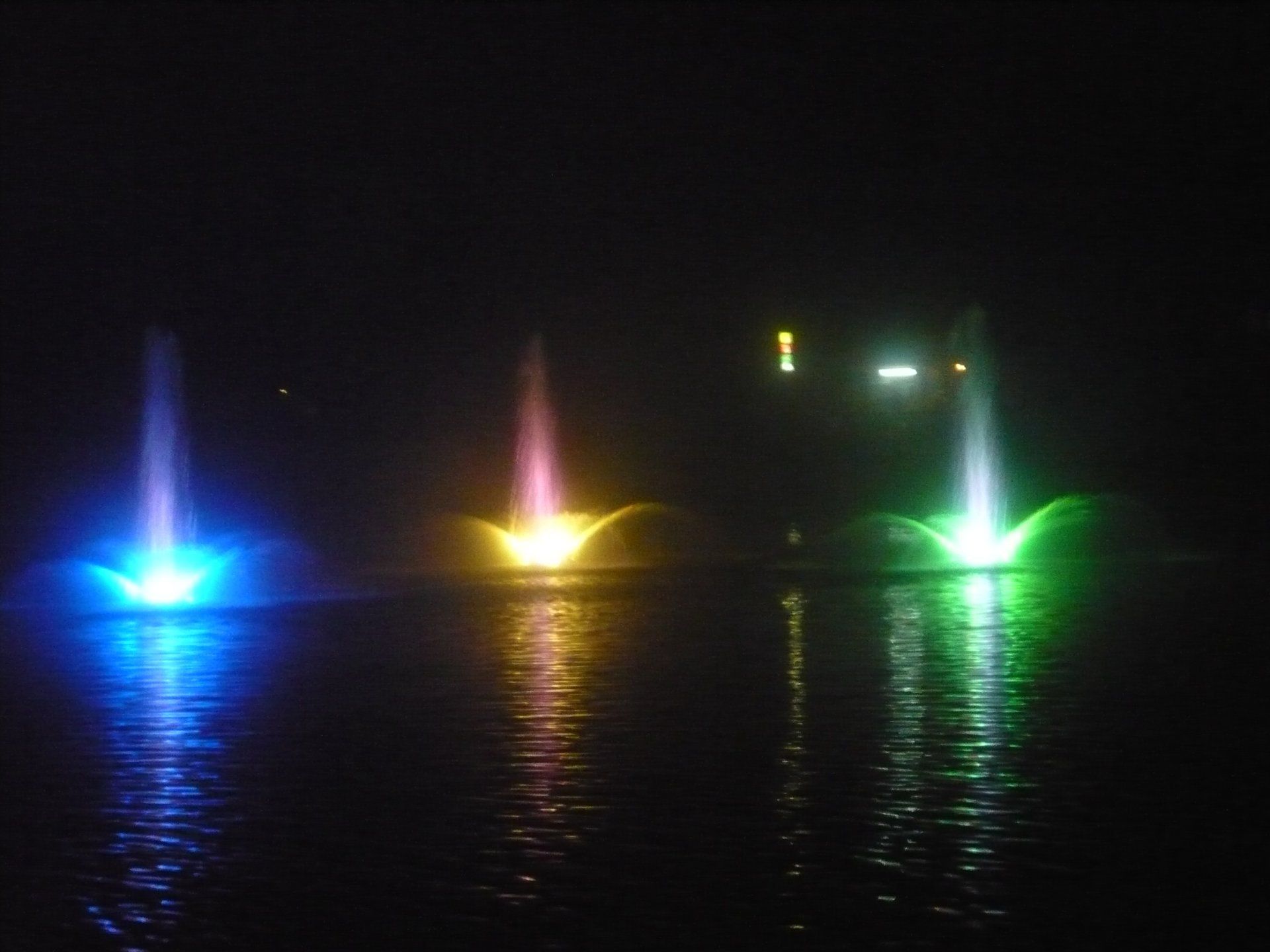 Fontaine lumineuse