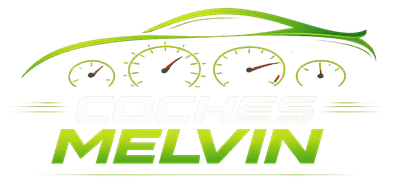 Logotipo estilizado de MELVIN en color verde con indicadores de veloc&iacute;metro y l&iacute;neas curvas.