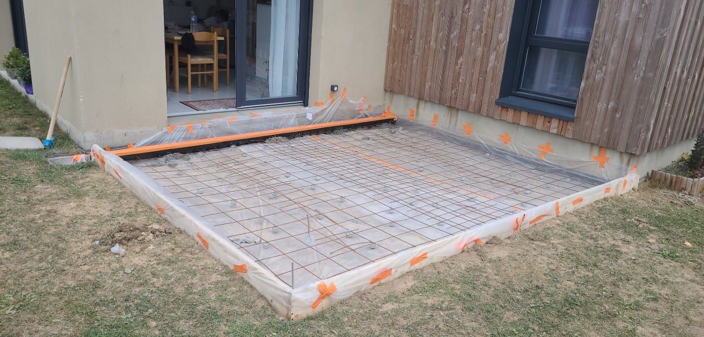 Préparation de la dalle