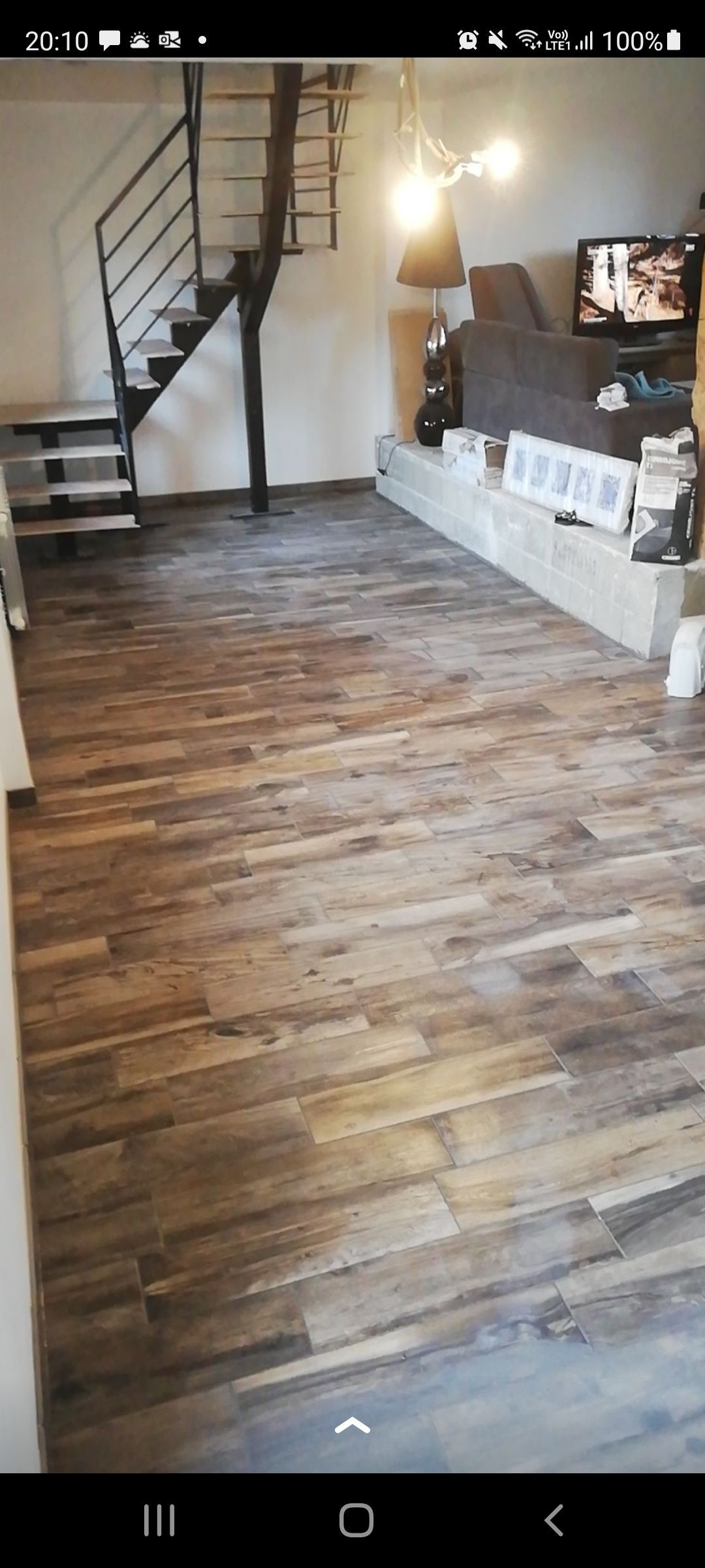 Parquet dans un salon.
