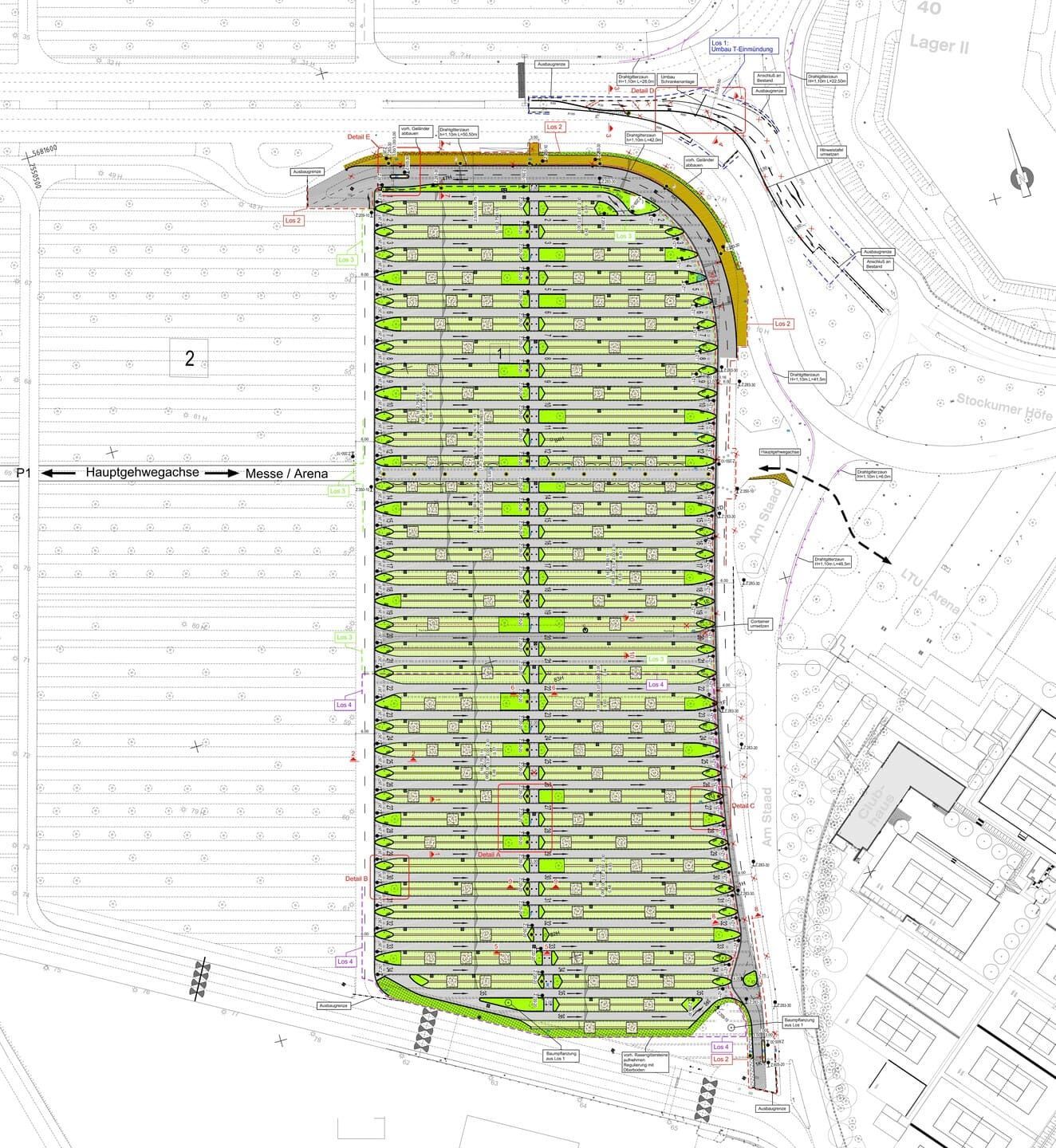 Eine Karte mit vielen Bäumen darauf.