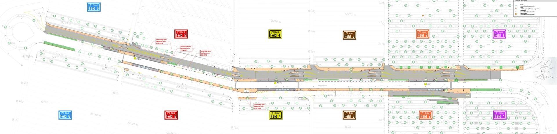 Ein weißer Hintergrund mit einer Reihe bunter Quadrate darauf