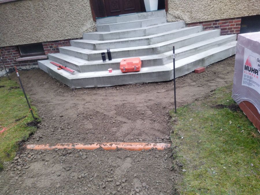 Neuer Eingangsbereich für ein Wohnhaus