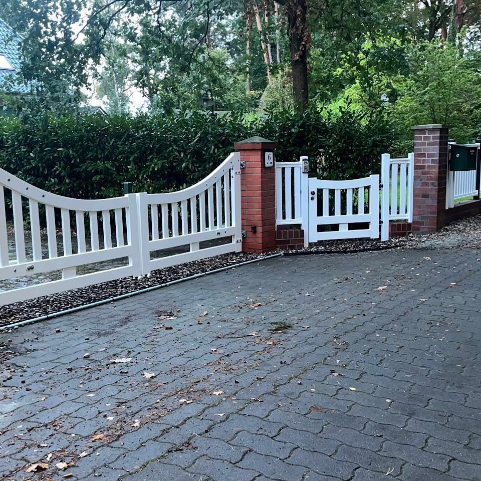 Gepflasterte Einfahrt