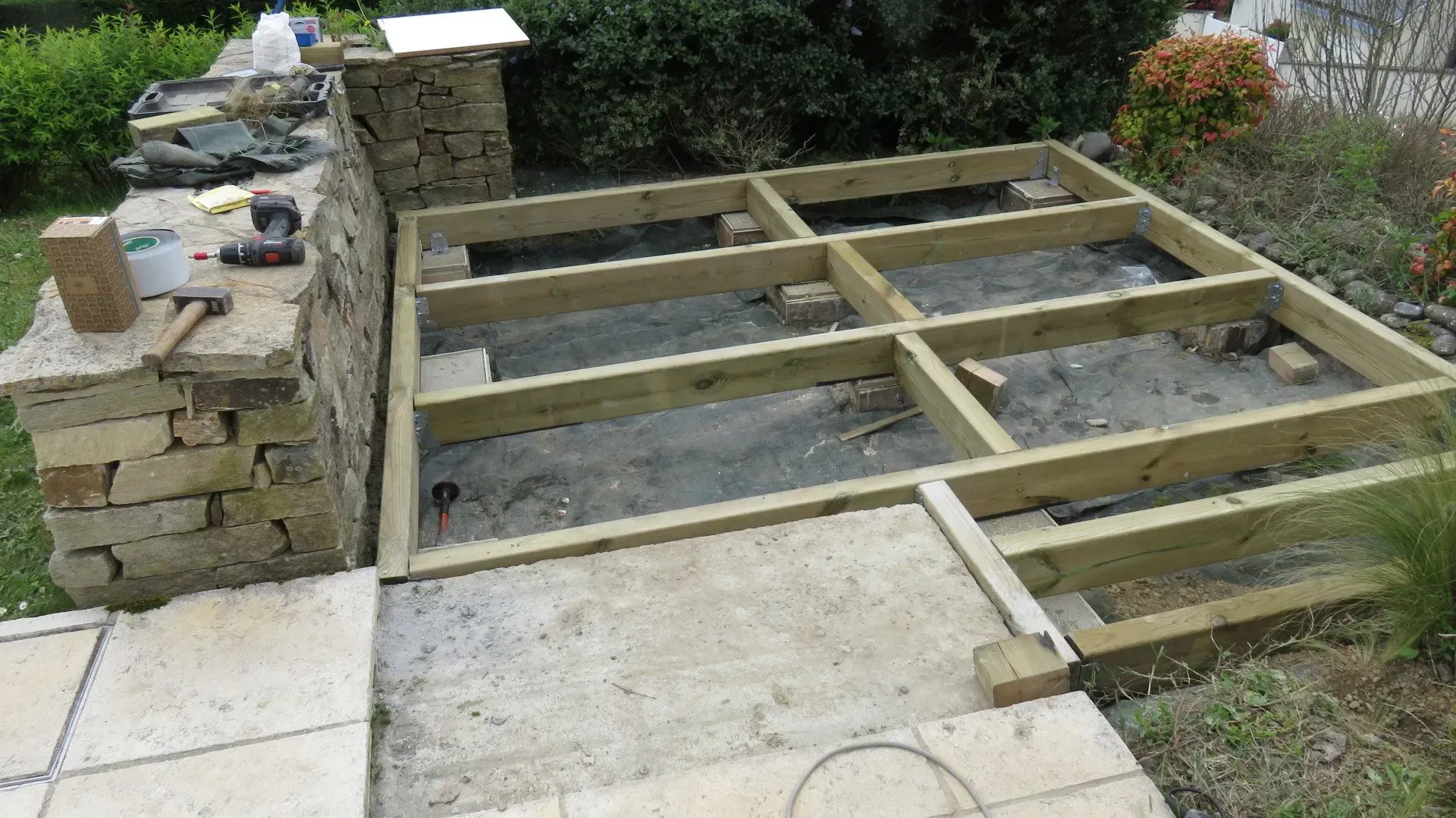 Structure terrasse bois