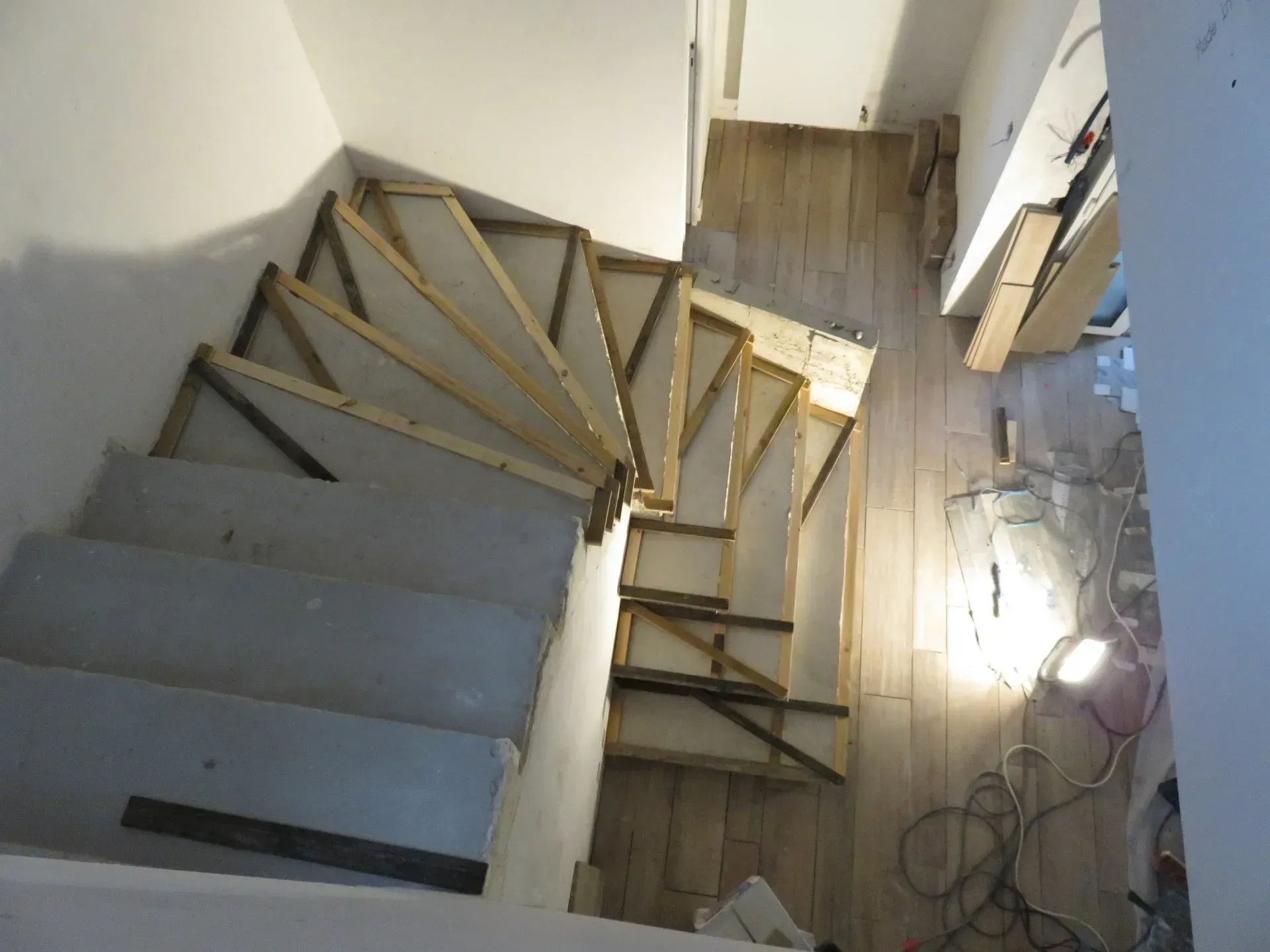 Escalier vu d'en haut