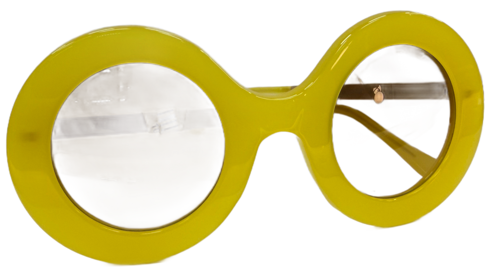 Monture de lunettes jaune