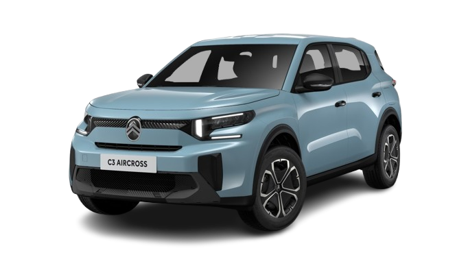 SUV Citroën C3 Aircross à lumière bleue.