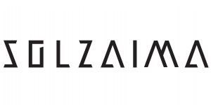 Logotipo de texto estilizado en negro con la inscripción “SOLZAIMA” sobre fondo blanco.