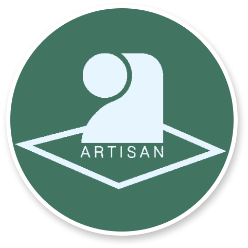 Picto vert avec le label d'artisan
