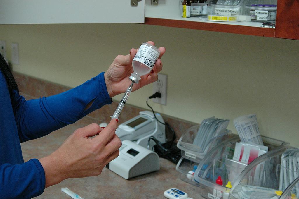 Injection de vaccins