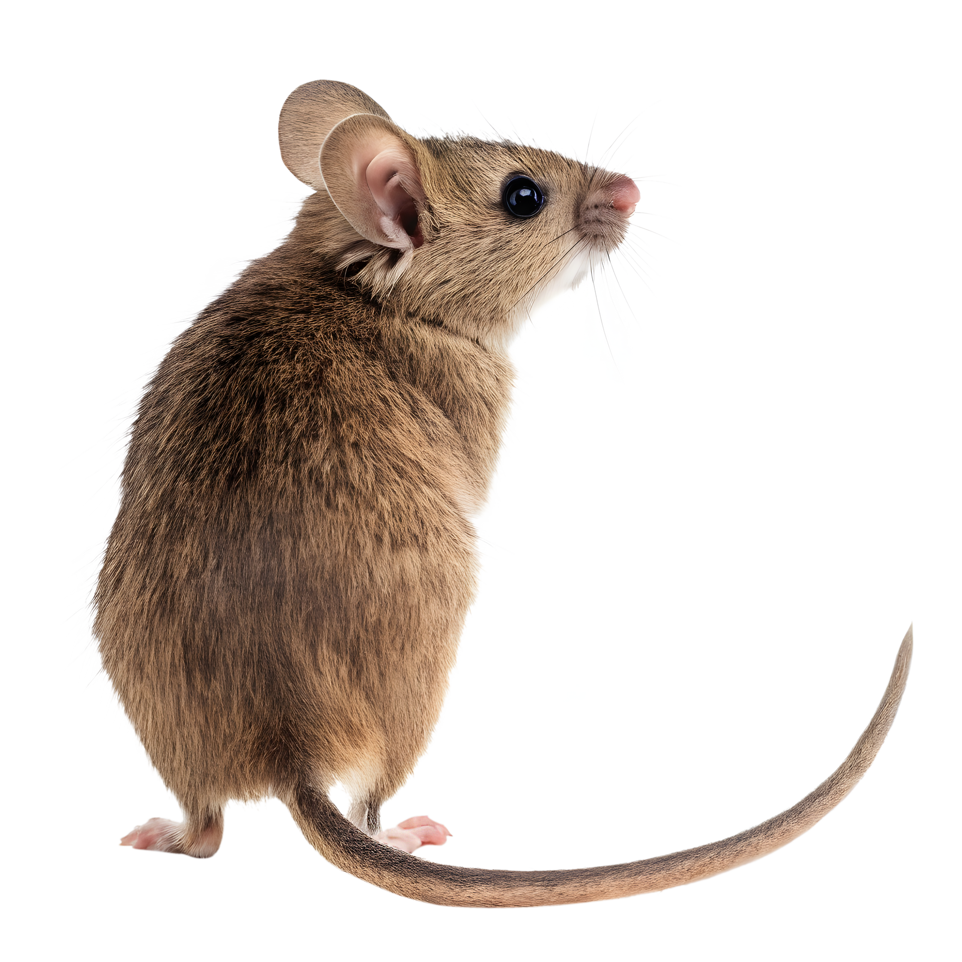 Une souris de dos