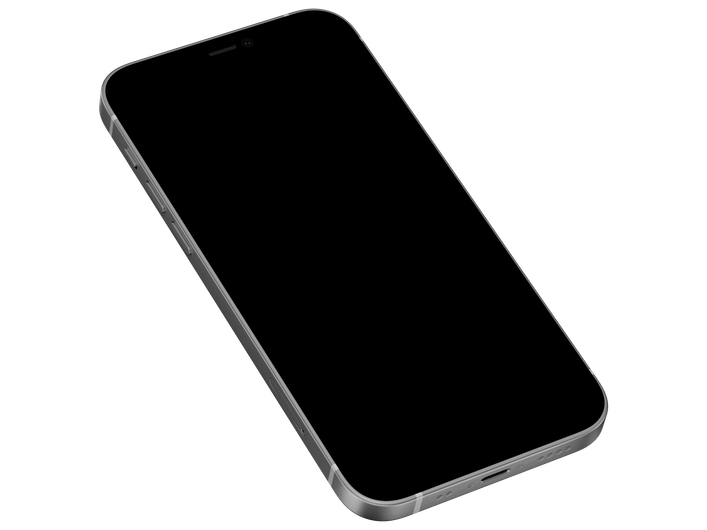 Un téléphone avec écran noir