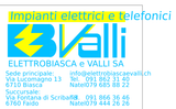 A business card for impianti elettrici e telefonici
