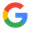Google-logo ja monivärinen G-kirjain